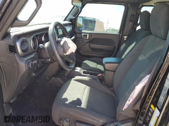 2022 Jeep Wrangler Unlimited Willys with VIN 1C4HJXDMXNW254583, listed as a Copart auction lot 70820684 with 42,931 mi miles and Salvage Title. Bid and sale history available at DreamBid. Image 7.