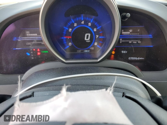 2015 Honda CR-Z with VIN JHMZF1D49FS002687, listed as a Copart auction lot 72941124 with 75,964 mi miles and Salvage title. Bid and sale history available at DreamBid. Image 9.
