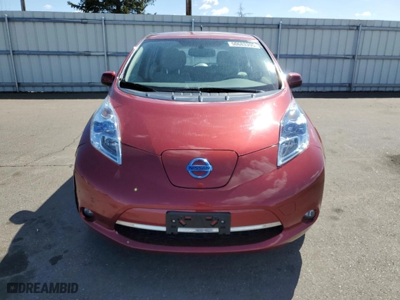 2012 Nissan LEAF SL with VIN JN1AZ0CP9CT019946, listed as a Copart auction lot 50683395 with NaN miles and Salvage Title. Bid and sale history available at carsss.com. Image 5.