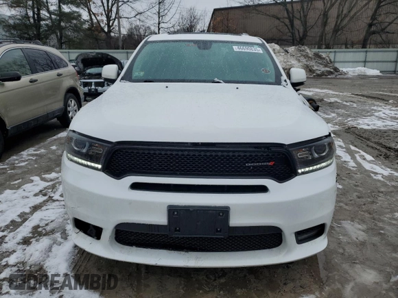 2019 Dodge Durango GT Plus with VIN 1C4RDJDGXKC771284, listed as a Copart auction lot 46690835 with 79,676 mi miles and Salvage Title. Bid and sale history available at DreamBid. Image 5.