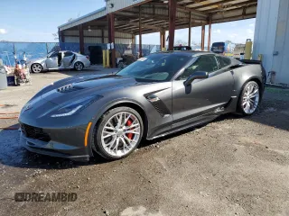 2017 Chevrolet Corvette Z06 3LZ with VIN 1G1YU2D63H5602397, listed as a Copart auction lot 47068345 with 45,752 mi miles and Salvage Title. Bid and sale history available at carsss.com. Image 1.