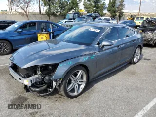 2018 Audi A5 Sportback Premium Plus with VIN WAUENCF54JA062750, listed as a Copart auction lot 45016295 with 88,821 mi miles and Salvage Title. Bid and sale history available at carsss.com. Image 1.