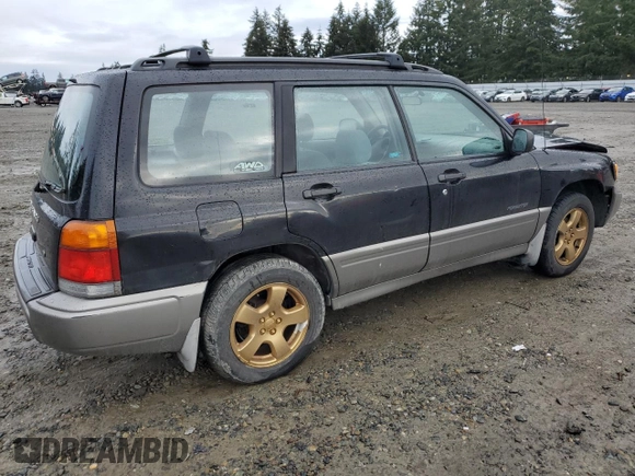 1998 Subaru Forester S with VIN JF1SF655XWH765781, listed as a Copart auction lot 45874945 with 154,624 mi miles and Salvage Title. Bid and sale history available at carsss.com. Image 3.