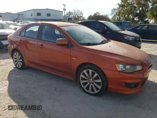 2010 Mitsubishi Lancer GTS with VIN JA32X8HW3AU009411, listed as a Copart auction lot 77786104 with 120,092 mi miles and Salvage Title. Bid and sale history available at carsss.com. Image 4.