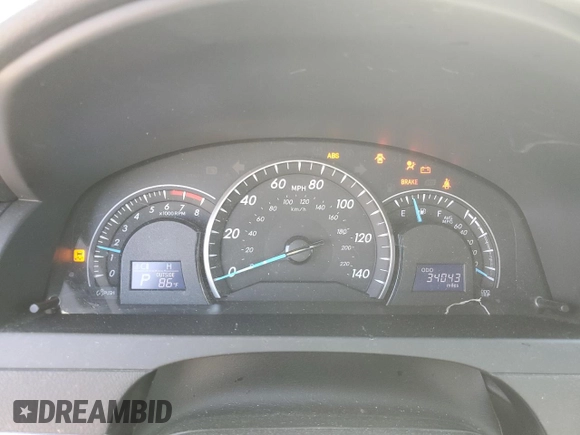 2014 Toyota Camry L with VIN 4T4BF1FK6ER421549, listed as a Copart auction lot 54618145 with 34,043 mi miles and Salvage Title. Bid and sale history available at DreamBid. Image 9.