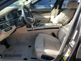 2013 BMW 7 Series 750Li xDrive with VIN WBAYF8C57DD140694, listed as a Copart auction lot 56983435 with 113,444 mi miles and Salvage title. Bid and sale history available at DreamBid. Image 7.