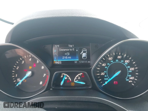 2013 Ford Escape SE with VIN 1FMCU0GX6DUC98598, listed as a IAAI auction lot 42133641 with 174,111 mi miles and . Bid and sale history available at DreamBid. Image 7.