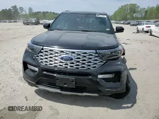 2023 Ford Explorer Platinum with VIN 1FM5K8HC8PGB47242, listed as a Copart auction lot 53545195 with 17,214 mi miles and Salvage title. Bid and sale history available at DreamBid. Image 14.