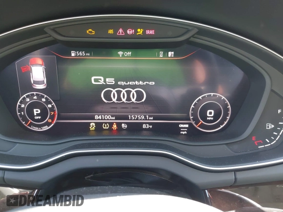 2018 Audi Q5 Premium Plus z VIN WA1BNAFY0J2217142, wystawiony jako IAAI lot #42049376 z przebiegiem 84 100 mil mil oraz . Historia ofert i sprzedaży dostępna na DreamBid. Obrazek 7.