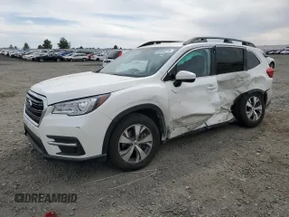 2021 Subaru Ascent Premium z VIN 4S4WMAFD5M3420738, wystawiony jako Copart lot #56552375 z przebiegiem Nie podano mil oraz Szkoda całkowita • Salvage title. Historia ofert i sprzedaży dostępna na DreamBid. Obrazek 1.
