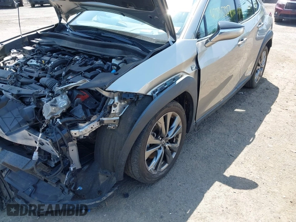 2020 Lexus UX 250h F Sport with VIN JTHR9JBH3L2036827, listed as a IAAI auction lot 42395337 with 50,096 mi miles and . Bid and sale history available at DreamBid. Image 6.