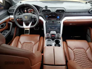 2019 Lamborghini Urus с VIN ZPBUA1ZL9KLA00879, выставлен на аукционе Copart как лот 58017485 с пробегом 23 614 миль миль и Списание • Salvage title. История ставок и продаж доступна на DreamBid. Изображение 8.
