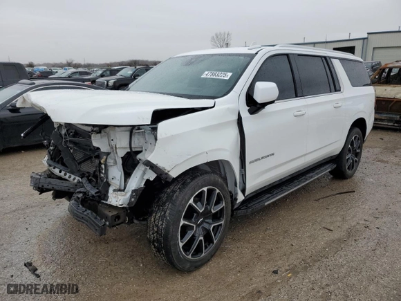 2021 Chevrolet Suburban LT with VIN 1GNSCCKD2MR261365, listed as a Copart auction lot 47883225 with 89,128 mi miles and Salvage Title. Bid and sale history available at carsss.com. Image 1.