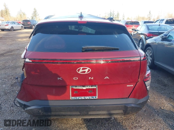 2025 Hyundai Kona SEL Convenience with VIN KM8HCCABXSU260201, listed as a IAAI auction lot 41733277 with Not Provided miles and . Bid and sale history available at carsss.com. Image 16.