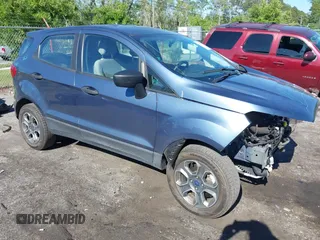 2021 Ford EcoSport S with VIN MAJ3S2FE8MC448292, listed as a IAAI auction lot 42053334 with 47,418 mi miles and . Bid and sale history available at DreamBid. Image 1.