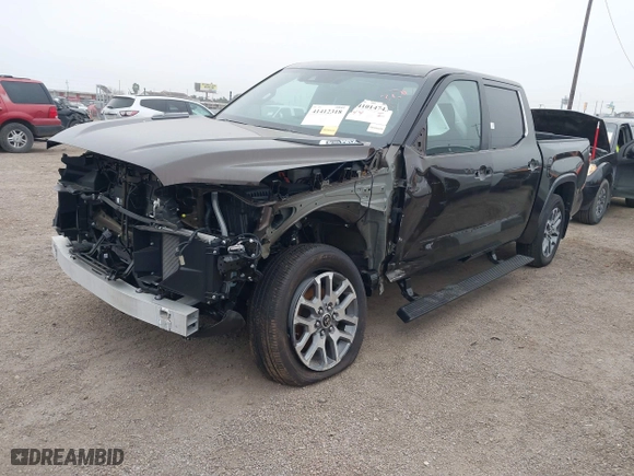 2024 Toyota Tundra 4WD 1794 Edition Hybrid with VIN 5TFMC5DB2RX078107, listed as a IAAI auction lot 41412318 with 1 mi miles. Bid and sale history available at carsss.com. Image 18.