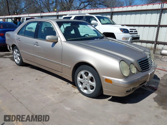 2002 Mercedes-Benz E-Class with VIN WDBJF65J42B394017, listed as a IAAI auction lot 41706917 with 188,883 mi miles. Bid and sale history available at carsss.com. Image 1.