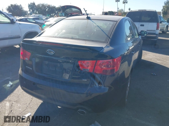 2012 Kia Forte SX with VIN KNAFW4A32C5623357, listed as a IAAI auction lot 41324098 with 217,354 mi miles. Bid and sale history available at carsss.com. Image 4.
