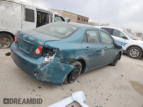 2010 Toyota Corolla with VIN JTDBU4EE5A9116882, listed as a Copart auction lot 48813865 with 168,372 mi miles and Salvage Title. Bid and sale history available at carsss.com. Image 3.