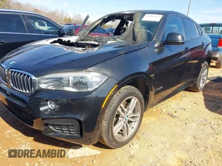 2017 BMW X6 xDrive50i with VIN 5UXKU6C54H0S99557, listed as a IAAI auction lot 41484943 with 1 mi miles. Bid and sale history available at carsss.com. Image 2.