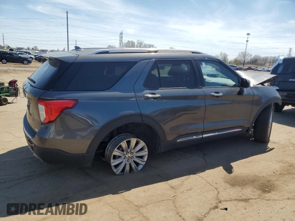 2020 Ford Explorer Limited with VIN 1FMSK8FH9LGB95358, listed as a Copart auction lot 54142345 with 114,135 mi miles and Clean Title. Bid and sale history available at carsss.com. Image 3.