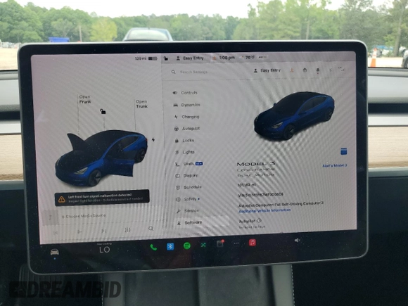 2021 Tesla Model 3 Long Range z VIN 5YJ3E1EB7MF906605, wystawiony jako Copart lot #55214665 z przebiegiem 101 182 mil mil oraz Szkoda całkowita • Salvage title. Historia ofert i sprzedaży dostępna na DreamBid. Obrazek 9.