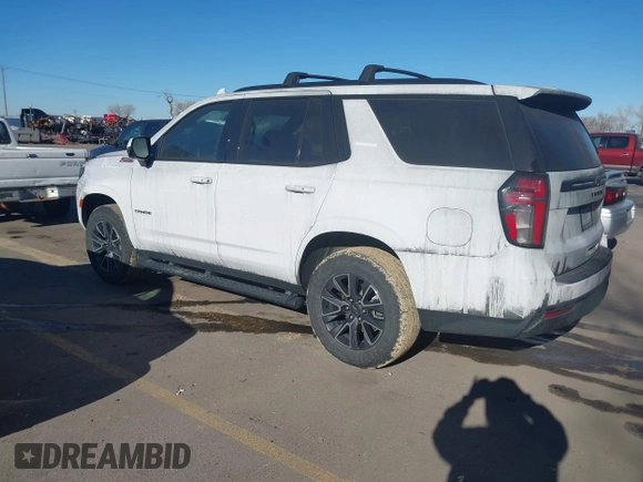 2024 Chevrolet Tahoe Z71 with VIN 1GNSKPKD9RR120410, listed as a IAAI auction lot 41642330 with 26,079 mi miles and . Bid and sale history available at DreamBid. Image 3.