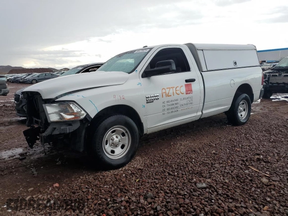 2021 Ram 1500 Tradesman with VIN 3C6JR6DG0MG535990, listed as a Copart auction lot 58473625 with 39,260 mi miles and Salvage title. Bid and sale history available at DreamBid. Image 1.