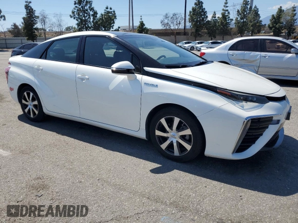 2018 Toyota Mirai with VIN JTDBVRBD9JA004025, listed as a Copart auction lot 56686705 with 81,292 mi miles and Salvage title. Bid and sale history available at DreamBid. Image 4.