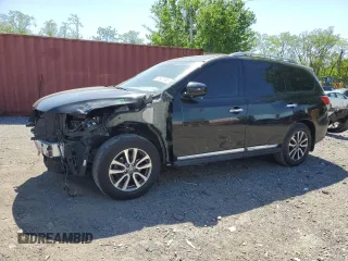 2013 Nissan Pathfinder SV with VIN 5N1AR2MM8DC690096, listed as a Copart auction lot 54887825 with 175,631 mi miles and Salvage title. Bid and sale history available at DreamBid. Image 1.