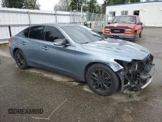 2016 Infiniti Q50 Premium with VIN JN1CV7ARXGM252395, listed as a Copart auction lot 49374055 with 101,369 mi miles and Salvage Title. Bid and sale history available at carsss.com. Image 4.