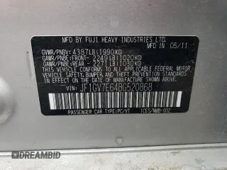2011 Subaru Impreza Sedan WRX WRX with VIN JF1GV7E64BG520868, listed as a Copart auction lot 44380515 with 101,417 mi miles and Salvage Title. Bid and sale history available at carsss.com. Image 12.