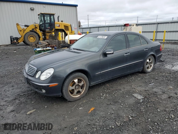 2003 Mercedes-Benz E-Class 3.2L with VIN WDBUF65J03A185717, listed as a Copart auction lot 81129634 with 0 mi miles and Clean Title. Bid and sale history available at carsss.com. Image 1.