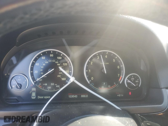 2016 BMW 5 Series 535i with VIN WBA5B1C54GG132111, listed as a Copart auction lot 43409355 with 133,043 mi miles and Salvage Title. Bid and sale history available at DreamBid. Image 9.