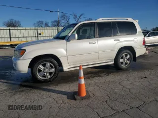 2007 Lexus LX 470 z VIN JTJHT00W874024934, wystawiony jako Copart lot #45043095 z przebiegiem 158 599 mil mil oraz Szkoda całkowita • Salvage title. Historia ofert i sprzedaży dostępna na DreamBid. Obrazek 1.