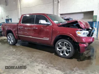 2020 Ram 1500 Limited with VIN 1C6SRFHT5LN136266, listed as a Copart auction lot 48322645 with 61,249 mi miles and Salvage Title. Bid and sale history available at carsss.com. Image 4.