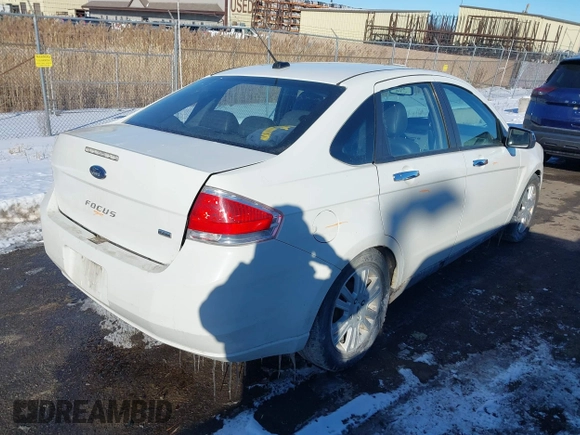 2010 Ford Focus SEL with VIN 1FAHP3HN3AW278475, listed as a IAAI auction lot 41637113 with 0 mi miles. Bid and sale history available at carsss.com. Image 4.