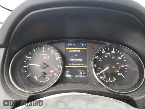 2019 Nissan Rogue SL with VIN 5N1AT2MT8KC801459, listed as a Copart auction lot 52626485 with 100,202 mi miles and Salvage Title. Bid and sale history available at DreamBid. Image 9.