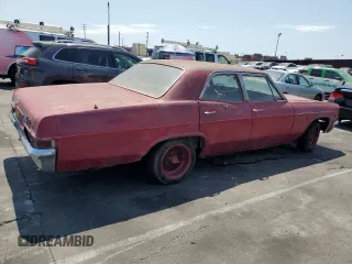 1966 Chevrolet Impala z VIN 164696D136646, wystawiony jako Copart lot #65637205 z przebiegiem 32 333 mil mil oraz Czysty tytuł • Clean title. Historia ofert i sprzedaży dostępna na DreamBid. Obrazek 3.