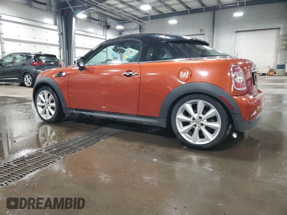 2012 MINI Cooper Coupe with VIN WMWSX1C53CT163839, listed as a Copart auction lot 51333995 with 118,324 mi miles and Clean Title. Bid and sale history available at carsss.com. Image 2.