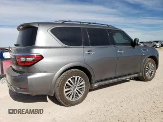 2022 Nissan Armada SL with VIN JN8AY2BD8N9676096, listed as a Copart auction lot 86125944 with 117,106 mi miles and Salvage Title. Bid and sale history available at carsss.com. Image 3.