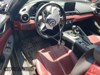 2020 Mazda MX-5 Miata RF Grand Touring with VIN JM1NDAM71L0411211, listed as a Copart auction lot 58496834 with 0 mi miles and Salvage Title. Bid and sale history available at carsss.com. Image 8.