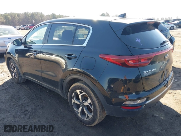 2020 Kia Sportage LX with VIN KNDPM3ACXL7808431, listed as a IAAI auction lot 41614114 with 123,400 mi miles. Bid and sale history available at carsss.com. Image 3.