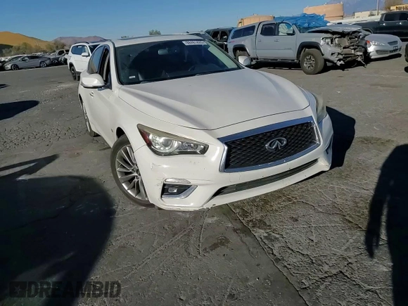 2018 Infiniti Q50 Luxe with VIN JN1EV7AP0JM363553, listed as a Copart auction lot 88481425 with 152,164 mi miles and Salvage Title. Bid and sale history available at DreamBid. Image 10.