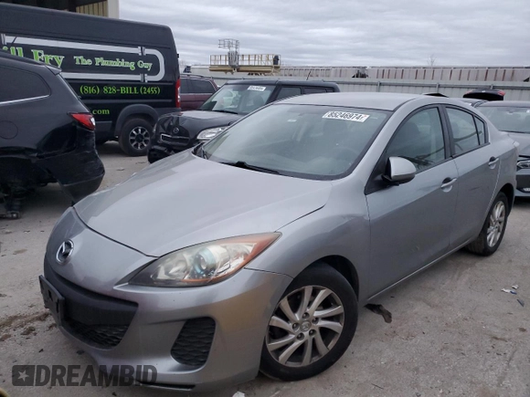 2012 Mazda 3 i Touring z VIN JM1BL1V72C1588543, wystawiony jako Copart lot #85246974 z przebiegiem 142 502 mil mil oraz Szkoda całkowita • Salvage title. Historia ofert i sprzedaży dostępna na DreamBid. Obrazek 1.