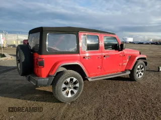 2021 Jeep Wrangler Unlimited Sahara High Altitude with VIN 1C4HJXEG9MW865180, listed as a Copart auction lot 81466964 with 72,975 mi miles and Clean title. Bid and sale history available at DreamBid. Image 3.