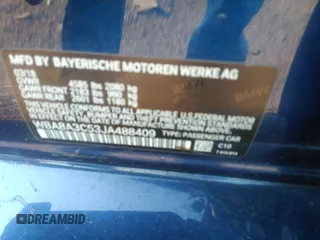 2018 BMW 3 Series 320i xDrive z VIN WBA8A3C53JA488409, wystawiony jako IAAI lot #39667324 z przebiegiem 72 949 mil mil oraz . Historia ofert i sprzedaży dostępna na DreamBid. Obrazek 9.