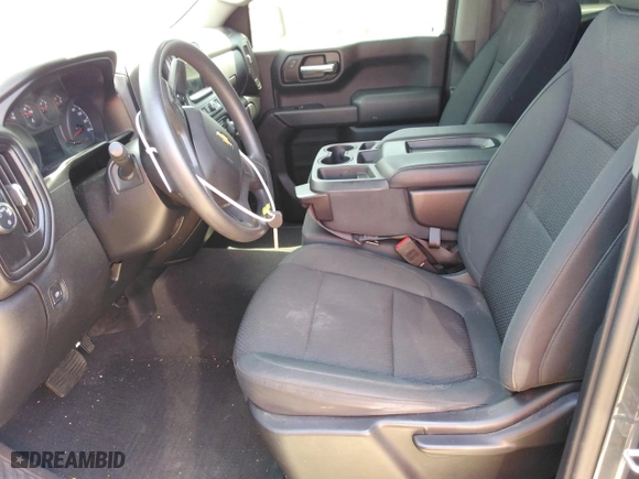 2019 Chevrolet Silverado 1500 Custom with VIN 1GCRWBEH8KZ413573, listed as a Copart auction lot 57072504 with 53,484 mi miles and Salvage Title. Bid and sale history available at carsss.com. Image 7.