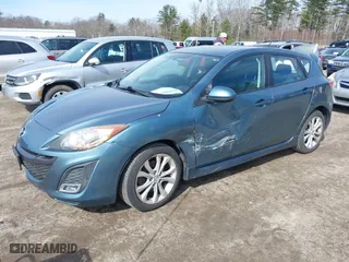 2011 Mazda Mazda3 s Sport with VIN JM1BL1K55B1472089, listed as a IAAI auction lot 41797032 with 74,579 mi miles. Bid and sale history available at carsss.com. Image 2.
