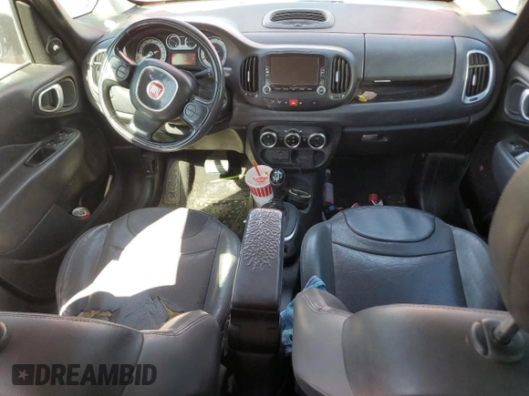 2015 FIAT 500L Lounge with VIN ZFBCFACH5FZ030864, listed as a Copart auction lot 76831154 with 119,647 mi miles and Salvage Title. Bid and sale history available at carsss.com. Image 8.